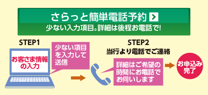 さらっと簡単電話予約