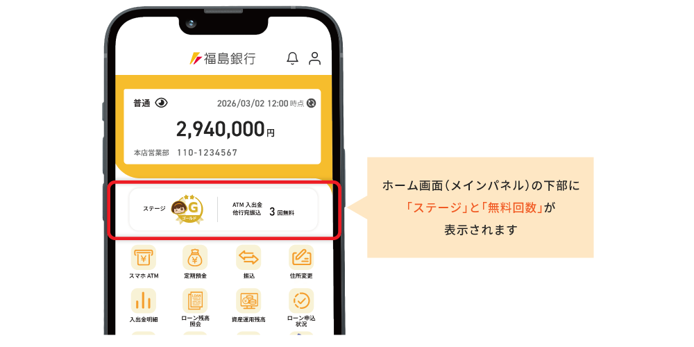 ステージの確認方法