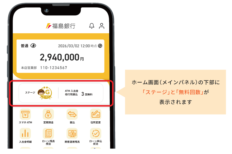 ステージの確認方法